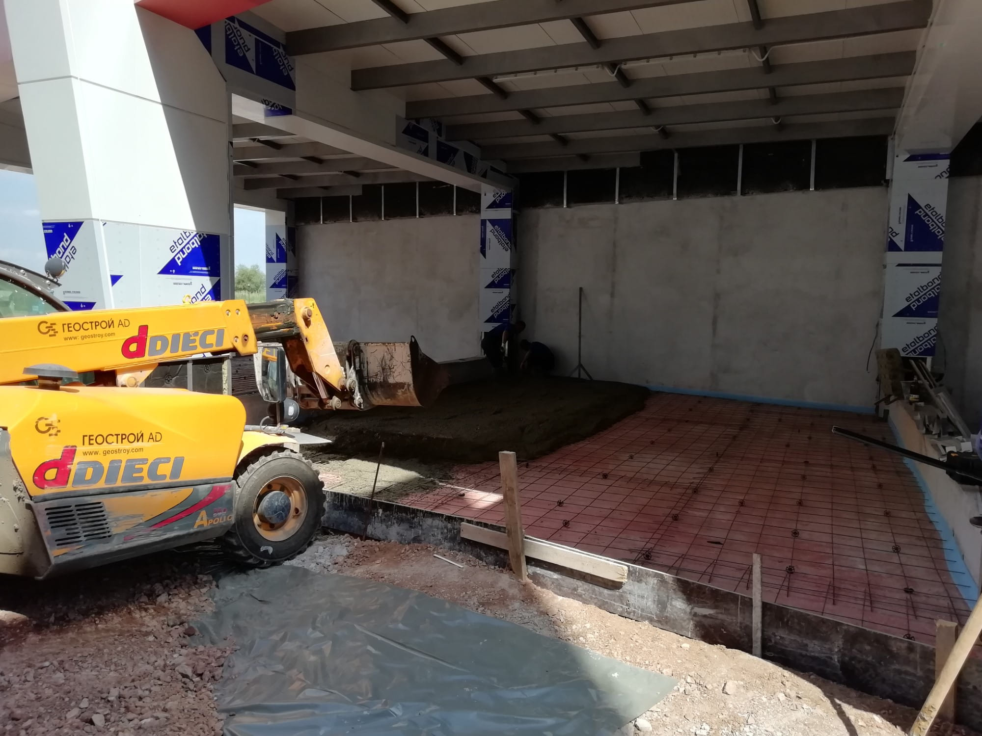 Изливане на бетон